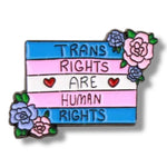 Kinky Pleasure - KPB060 - Badge / Pin - Trans Rights Are Human Rights