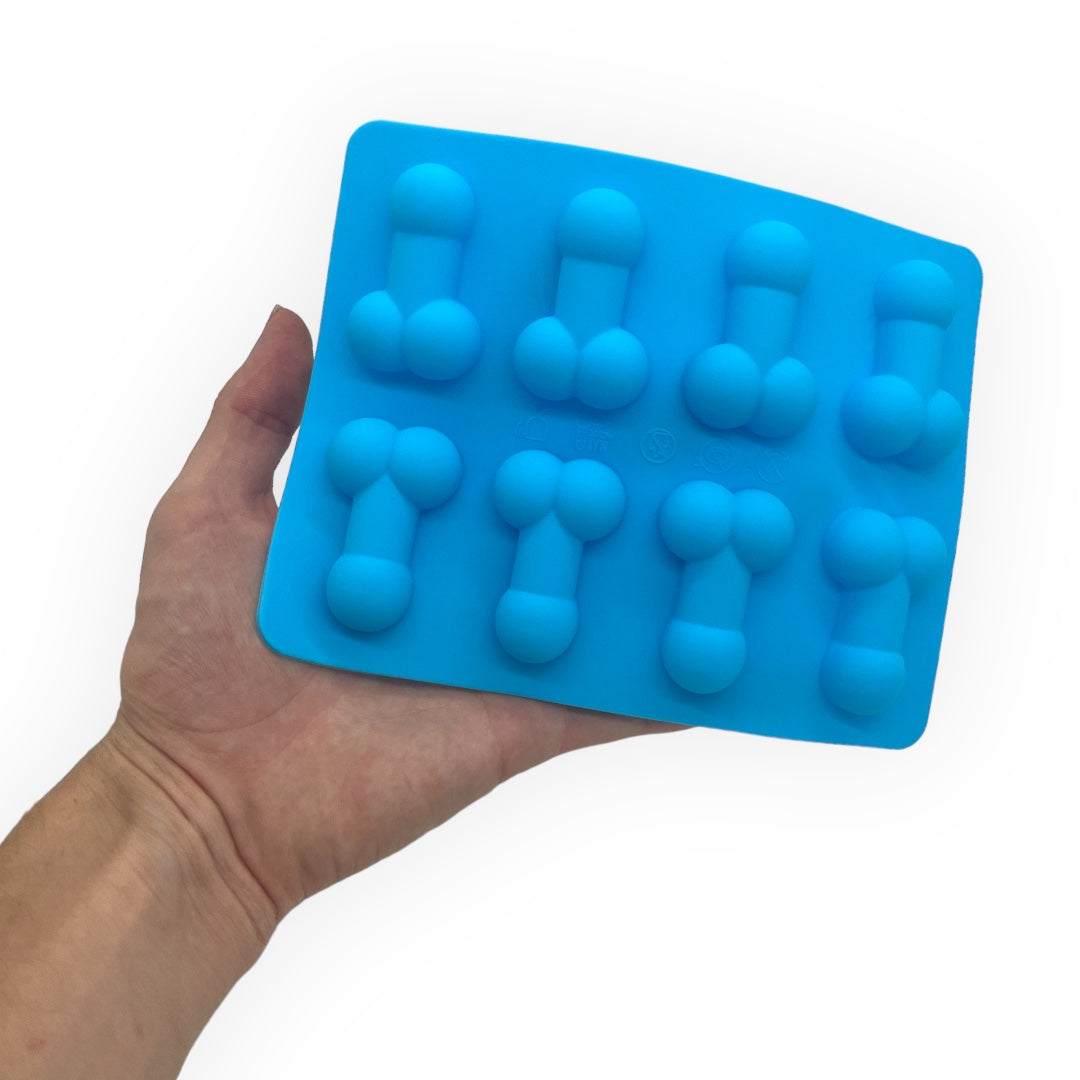 Kinky Pleasure - KP009 - Penis Baking/Ice Mold – Blue – Silicone – 18x14 cm