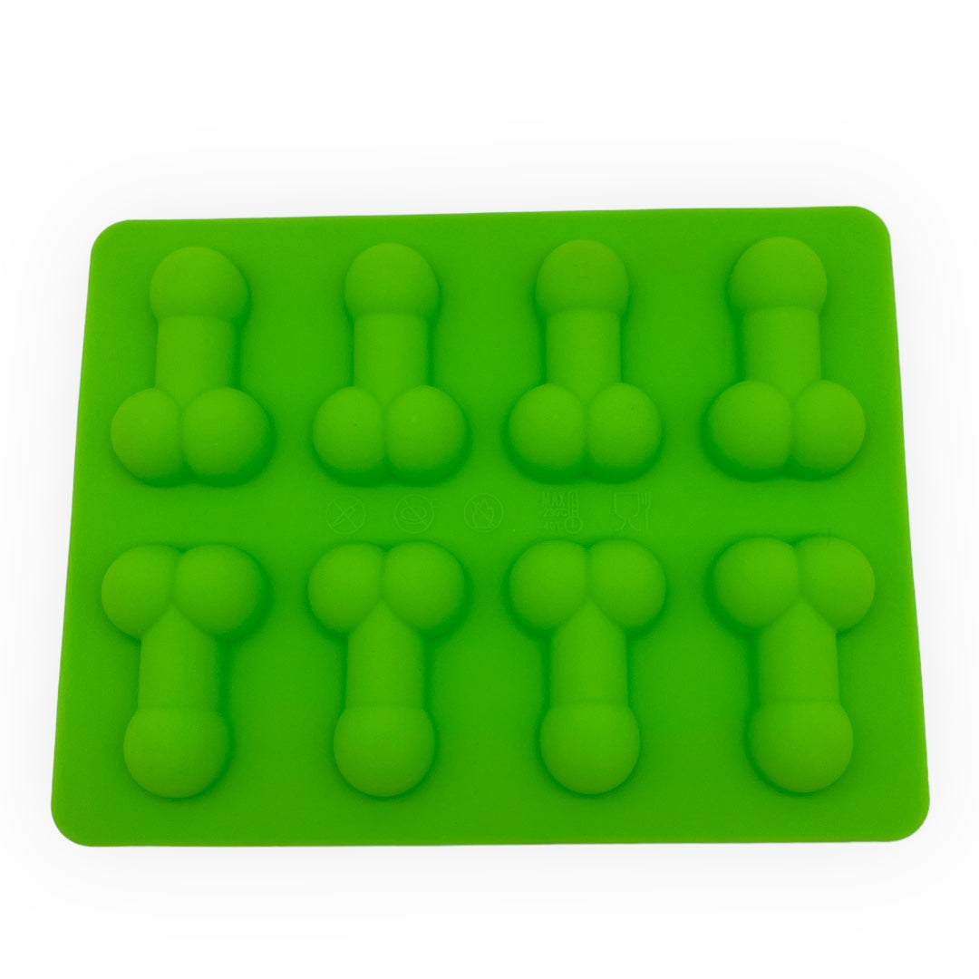 Kinky Pleasure - KP009 - Penis Baking/Ice Mold – Green – Silicone – 18x14 cm