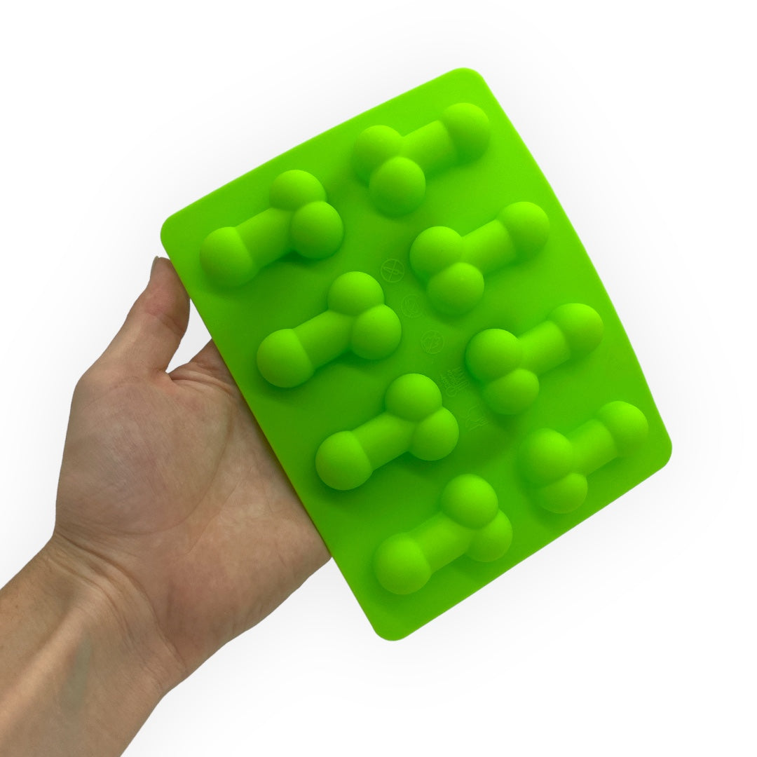 Kinky Pleasure - KP009 - Penis Baking/Ice Mold – Green – Silicone – 18x14 cm