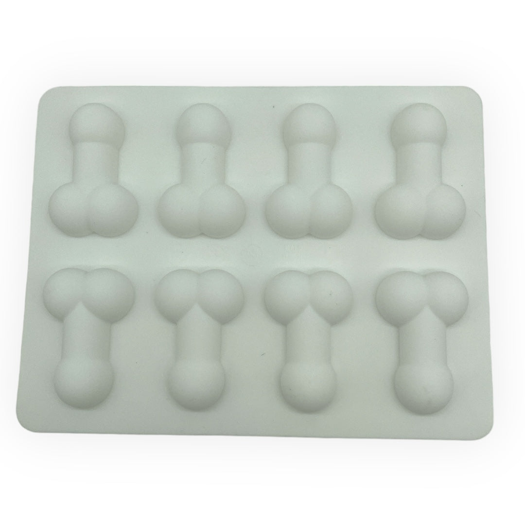 Kinky Pleasure - KP009 - Penis Baking/Ice Mold – White – Silicone – 18x14 cm