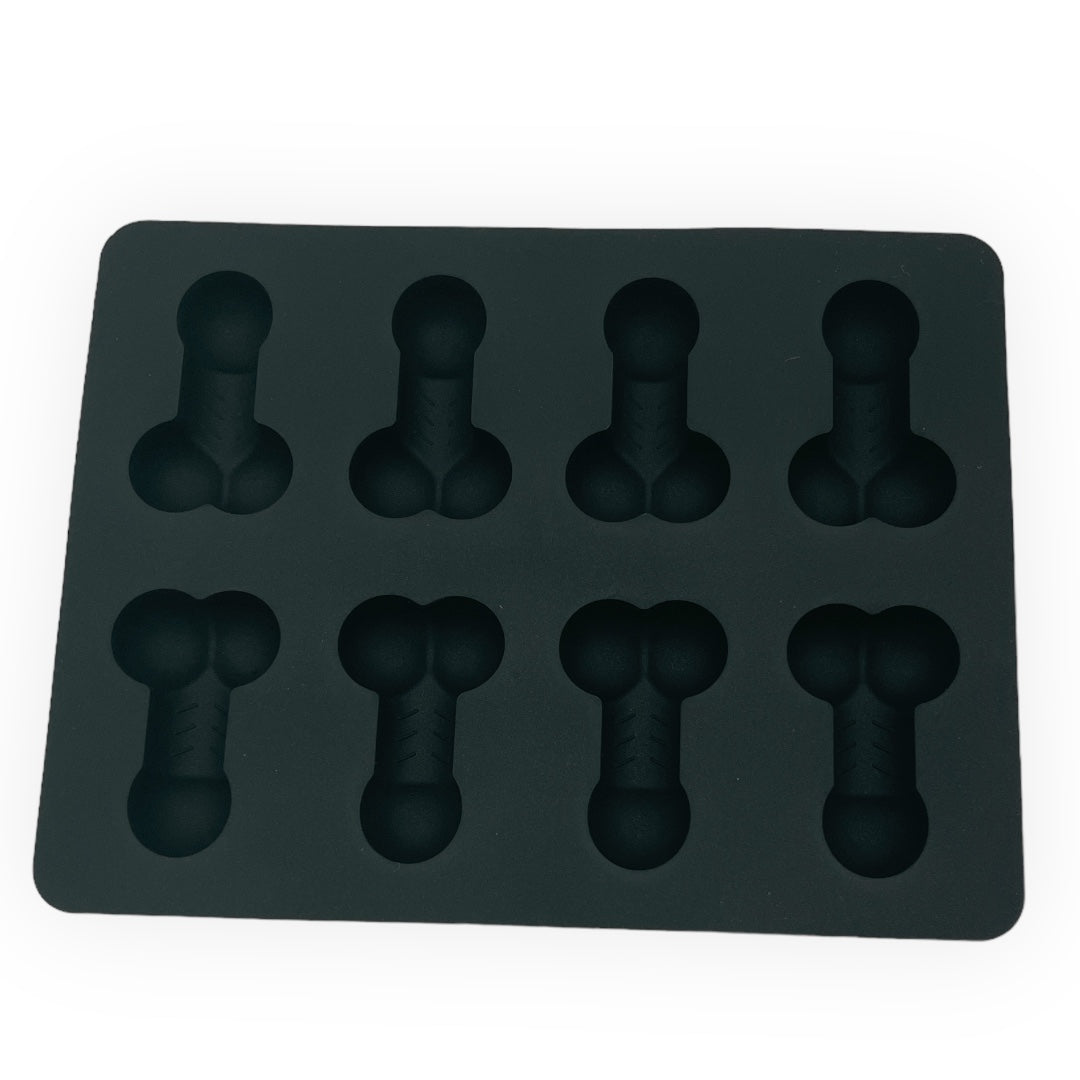Kinky Pleasure - KP009 - Penis Baking/Ice Mold – Black – Silicone – 18x14 cm