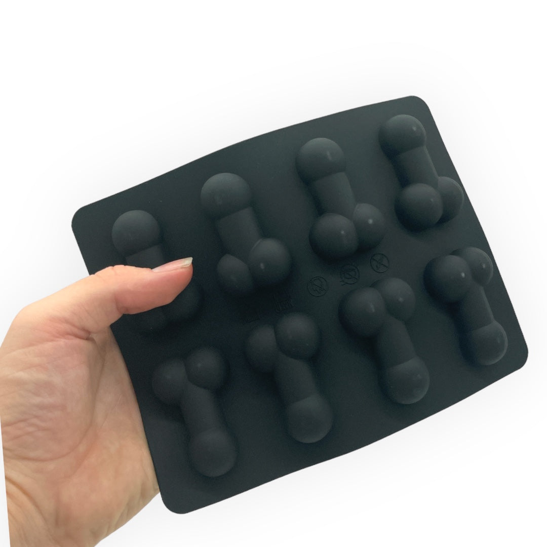Kinky Pleasure - KP009 - Penis Baking/Ice Mold – Black – Silicone – 18x14 cm