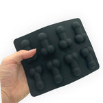 Kinky Pleasure - KP009 - Penis Baking/Ice Mold – Black – Silicone – 18x14 cm