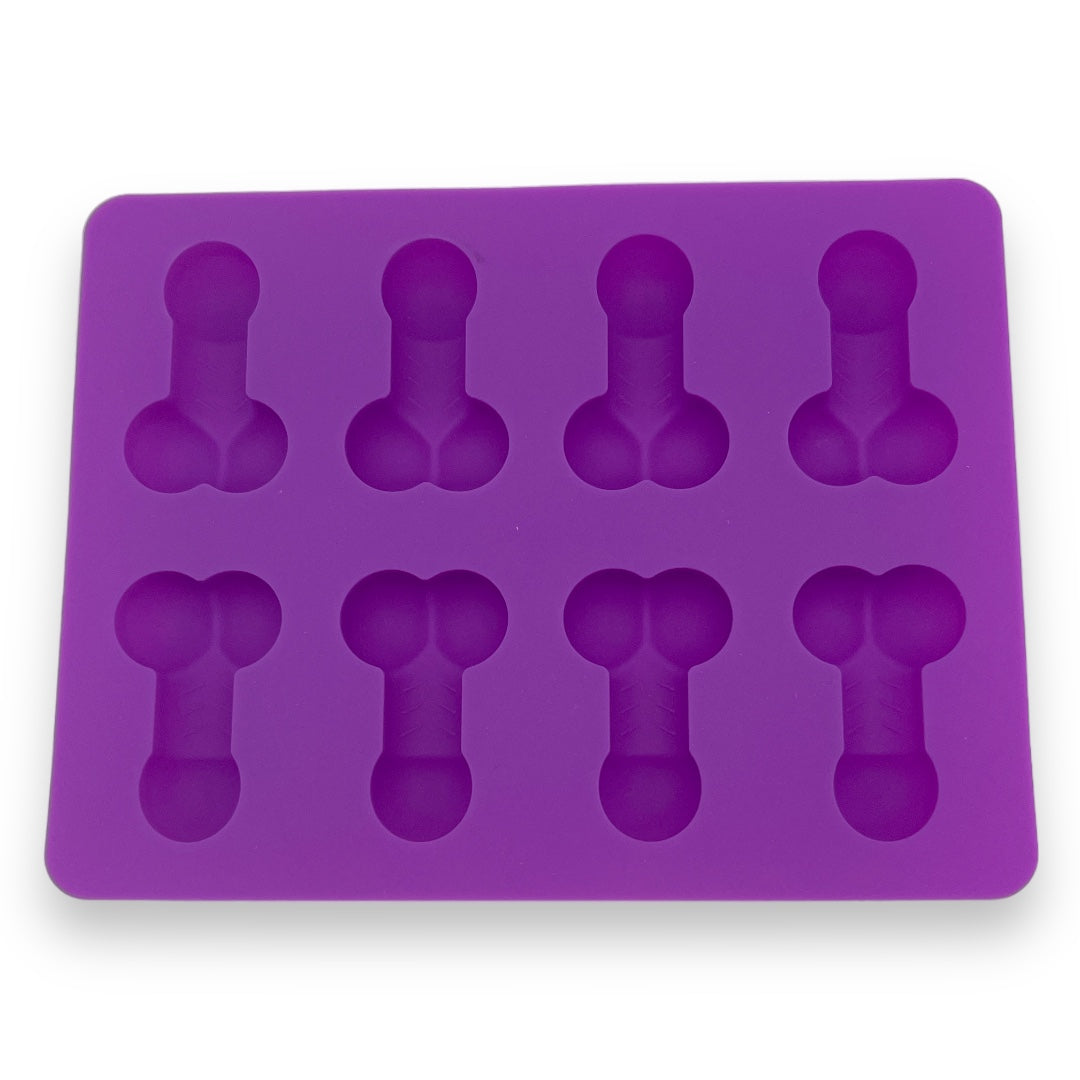 Kinky Pleasure - KP009 - Penis Baking/Ice Mold – Purple – Silicone – 18x14 cm