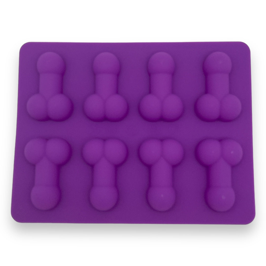 Kinky Pleasure - KP009 - Penis Baking/Ice Mold – Purple – Silicone – 18x14 cm