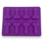 Kinky Pleasure - KP009 - Penis Baking/Ice Mold – Purple – Silicone – 18x14 cm