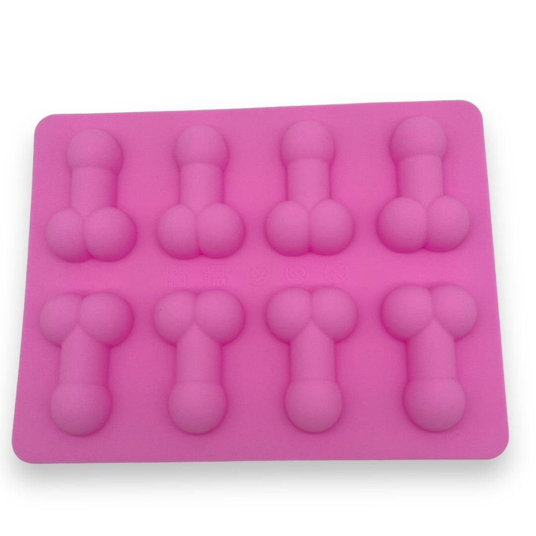 Kinky Pleasure - KP009 - Penis Baking/Ice Mold – Pink – Silicone – 18x14 cm