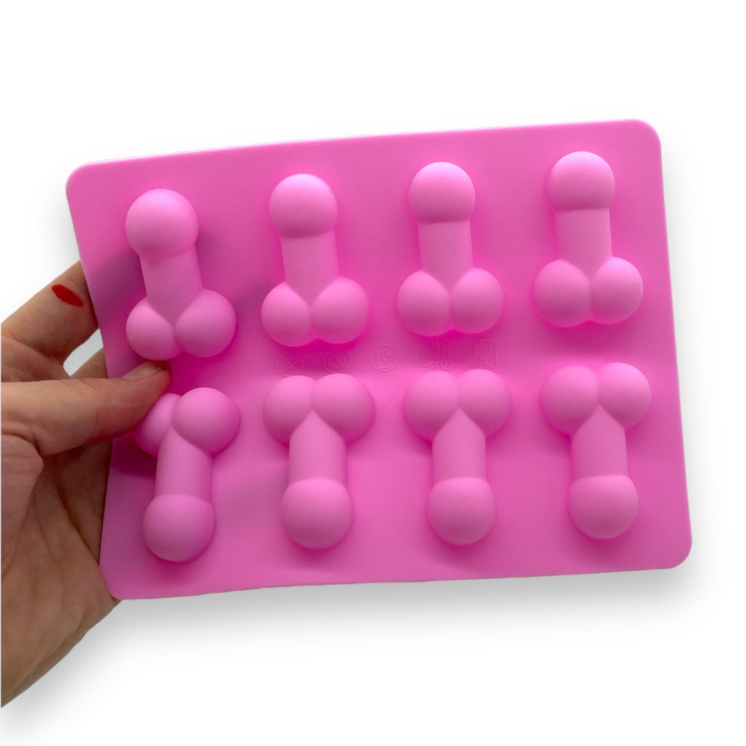 Kinky Pleasure - KP009 - Penis Baking/Ice Mold – Pink – Silicone – 18x14 cm