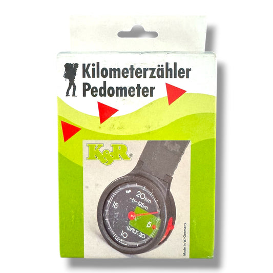 K&R - Walking & Hiking Pedometer – 20km Range – 1 Division + 125m Stride Adjuster (40–100cm)