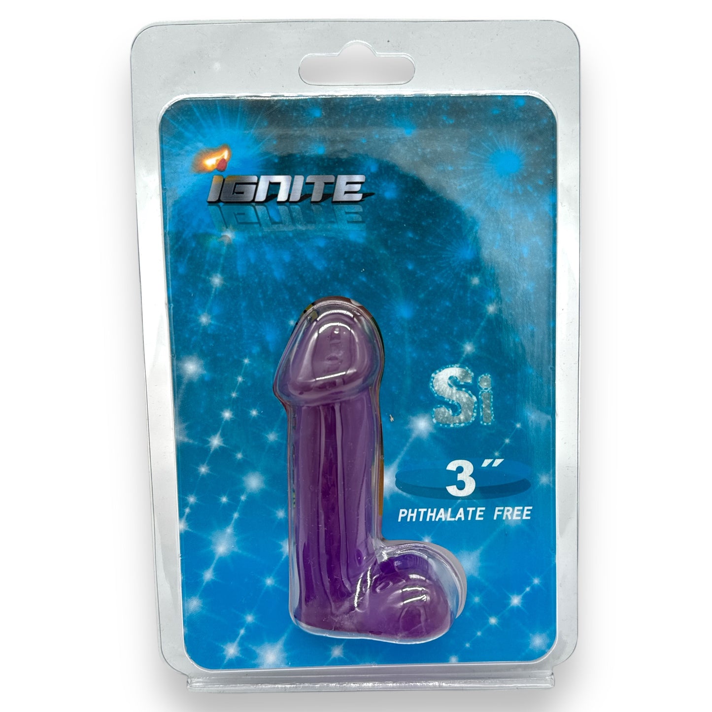 Ignite - IG20004 - 3 Inch Realistic Mini Dildo - 8 CM - Purple