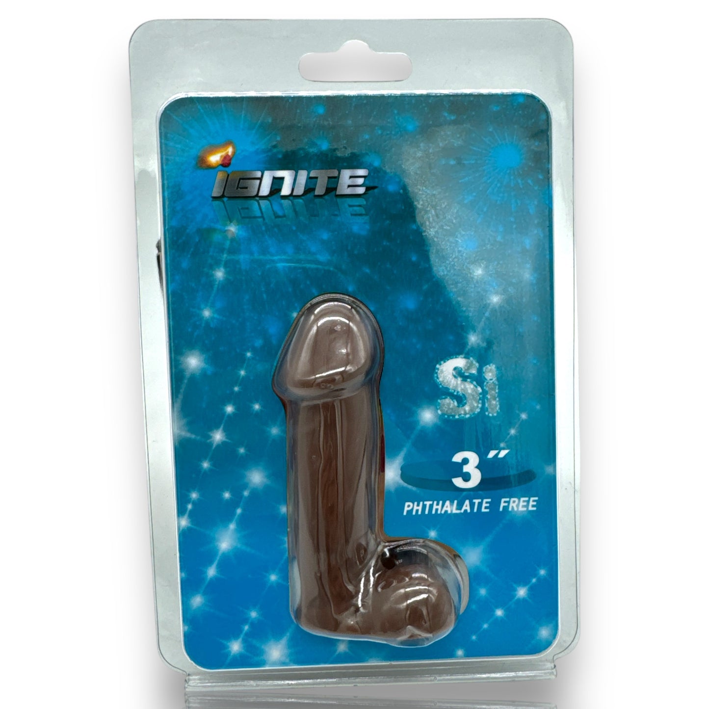 Ignite - IG20001 - 3 Inch Realistic Mini Dildo - 8 CM - Dark Brown