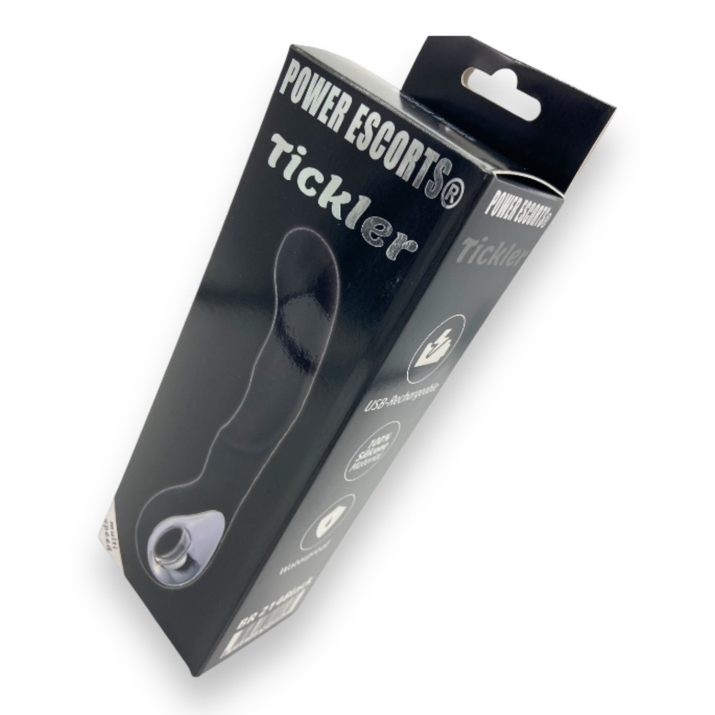 Power Escorts - BR214 - Black Tickler Silicone GSpot Vibrator - Rechargeable