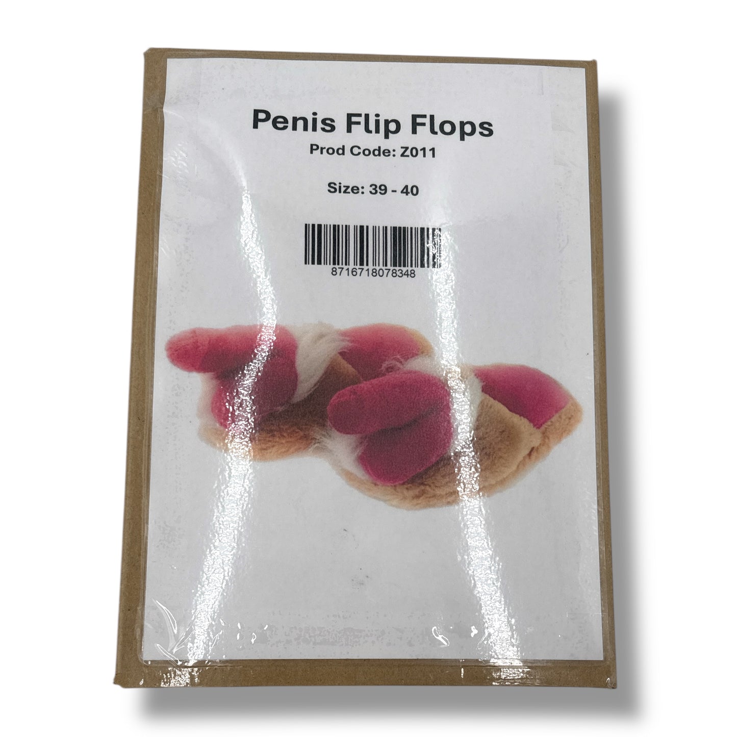 Kinky Pleasure - Z011 - Penis Flip Flops Unisex Size: 39/40 EU