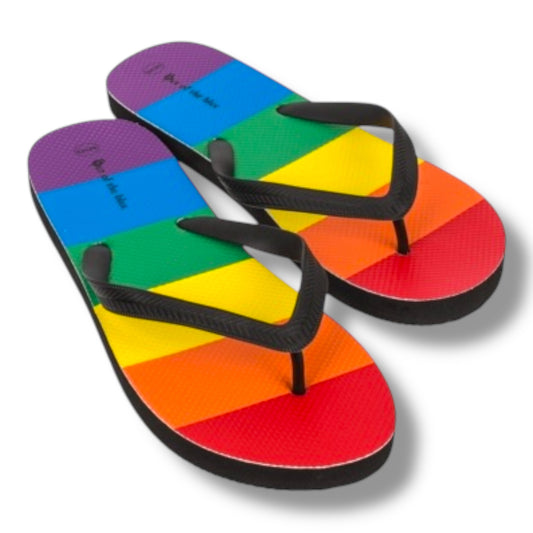 Kinky Pleasure - OB149 - Pride Rainbow Flip Flops