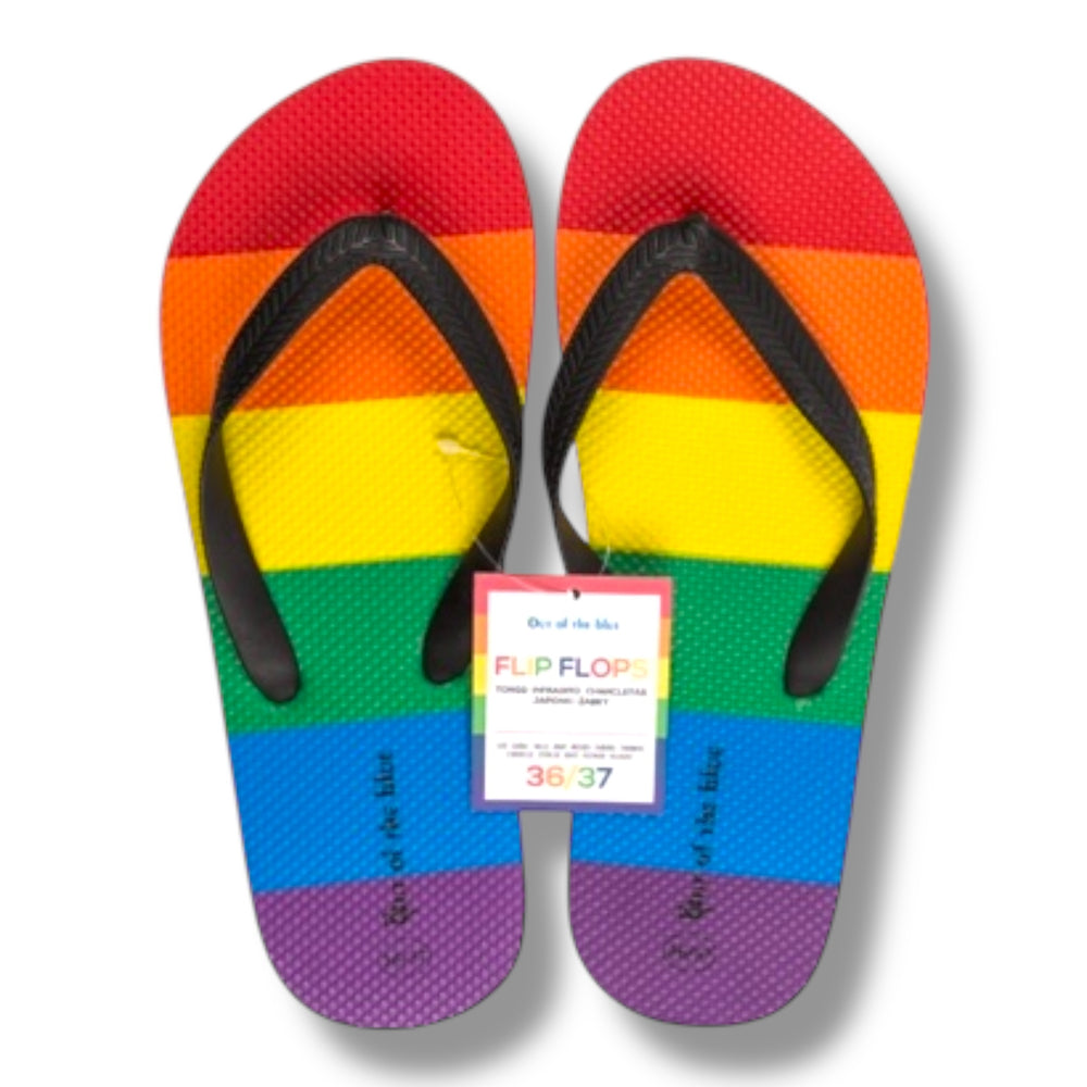 Kinky Pleasure - OB149 - Pride Rainbow Flip Flops