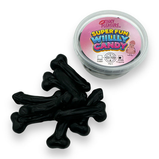 Kinky Pleasure - KPC004 - Super Fun Willy Candy - Liqurice - 150 grams