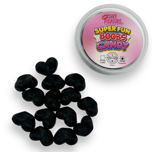 Kinky Pleasure - KPC005 - Super Fun Boobs Candy - Liqurice - 150 grams