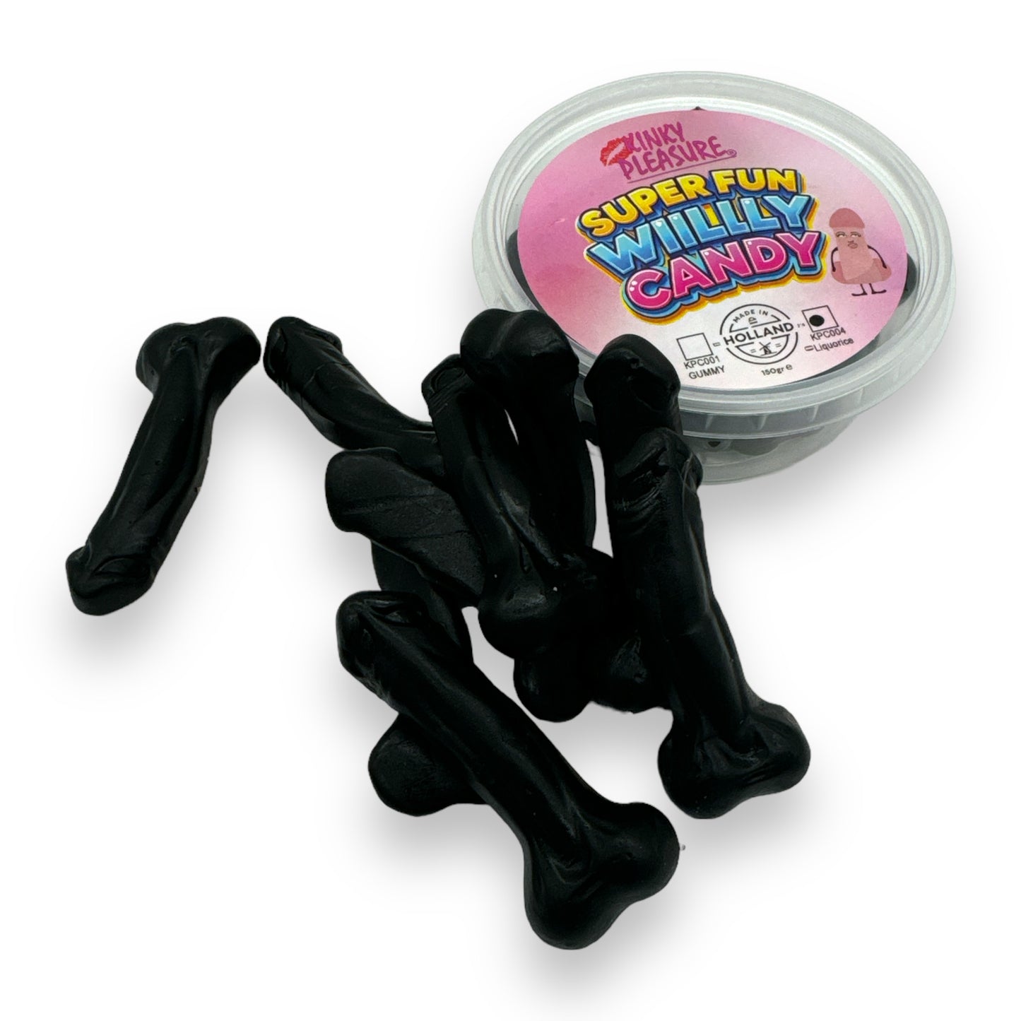 Kinky Pleasure - KPC004 - Super Fun Willy Candy - Liqurice - 150 grams