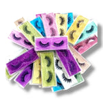 Kinky Pleasure – T244 – Eye Lashes – Mixed Styles – 10 Pairs of Glamorous Volume