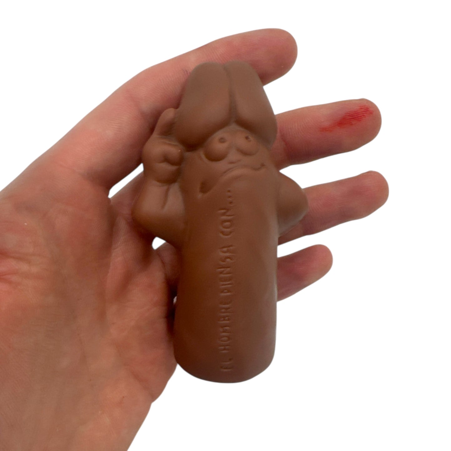 Kinky Pleasure - DS070 - Mr. Choco D Winkie – Squeezy Penis with Face & Peep Sound (Brown Edition)