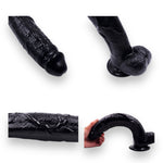 Power Escorts - BR231 Black - Monster John 12,2'' Mega Realistic Dildo 31 CM