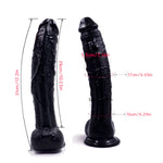 Power Escorts - BR231 Black - Monster John 12,2'' Mega Realistic Dildo 31 CM