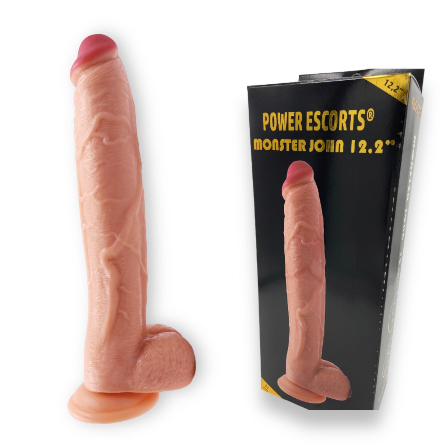 Power Escorts - BR231 - Flesh - Monster John 12,2'' Mega Realistic Dildo - 31 CM