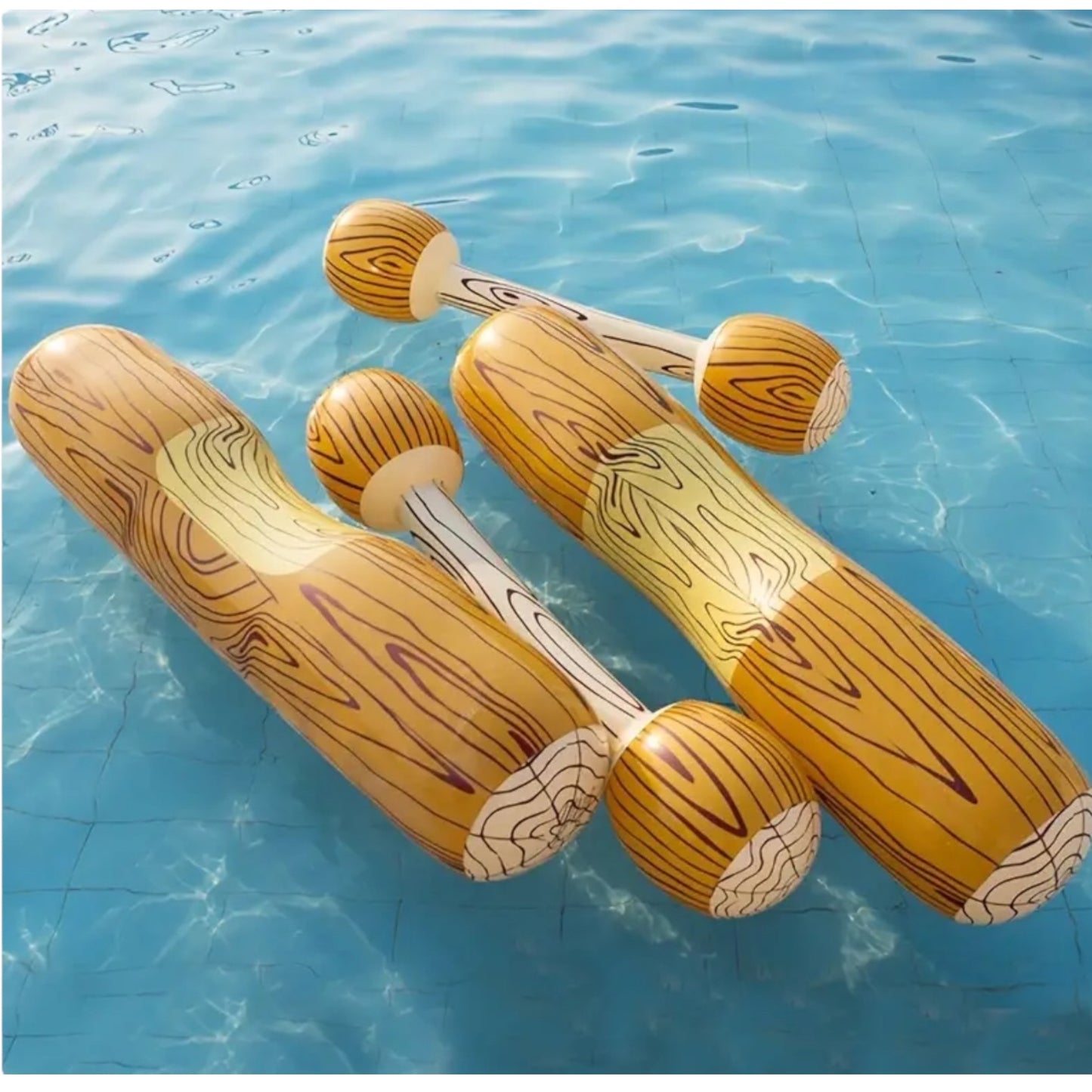 Timmy Toys - T090 - Watergames - Battle On Wood With Sticks - 4 Pieces Set