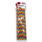 Kinky Pleasure - T088 - Rainbow Colour Paper Straws - 20 Pieces - 200x5mm