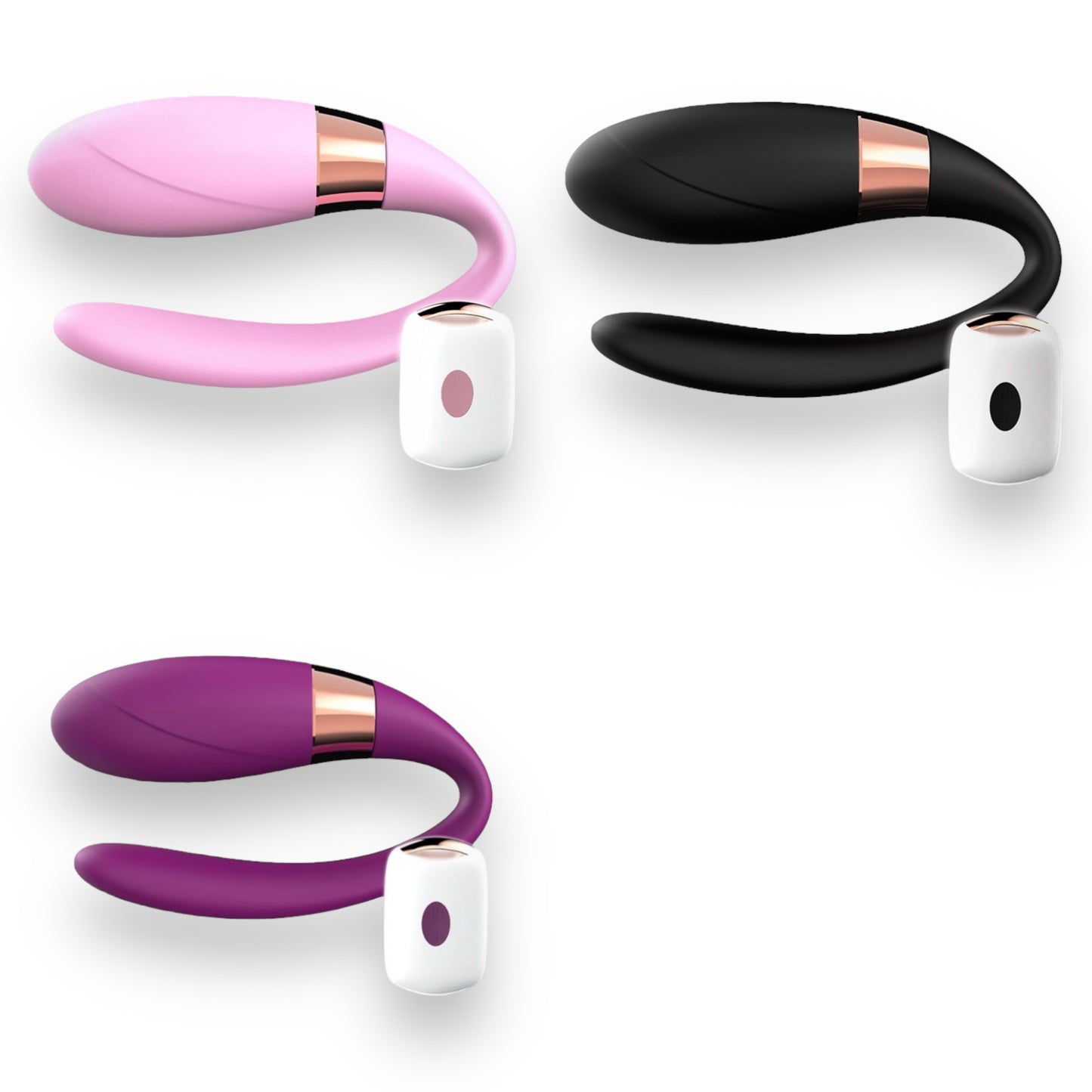 Power Escorts - BR151 - U-Vibe Couple Vibrator - Remote Control - 7 Functions - 3 Colours