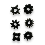 Power Escorts - BR290 - 60 pcs In Clear Jar Texture Cockring - Black - Extra Stretchable