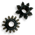 Power Escorts - BR290 - 60 pcs In Clear Jar Texture Cockring - Black - Extra Stretchable