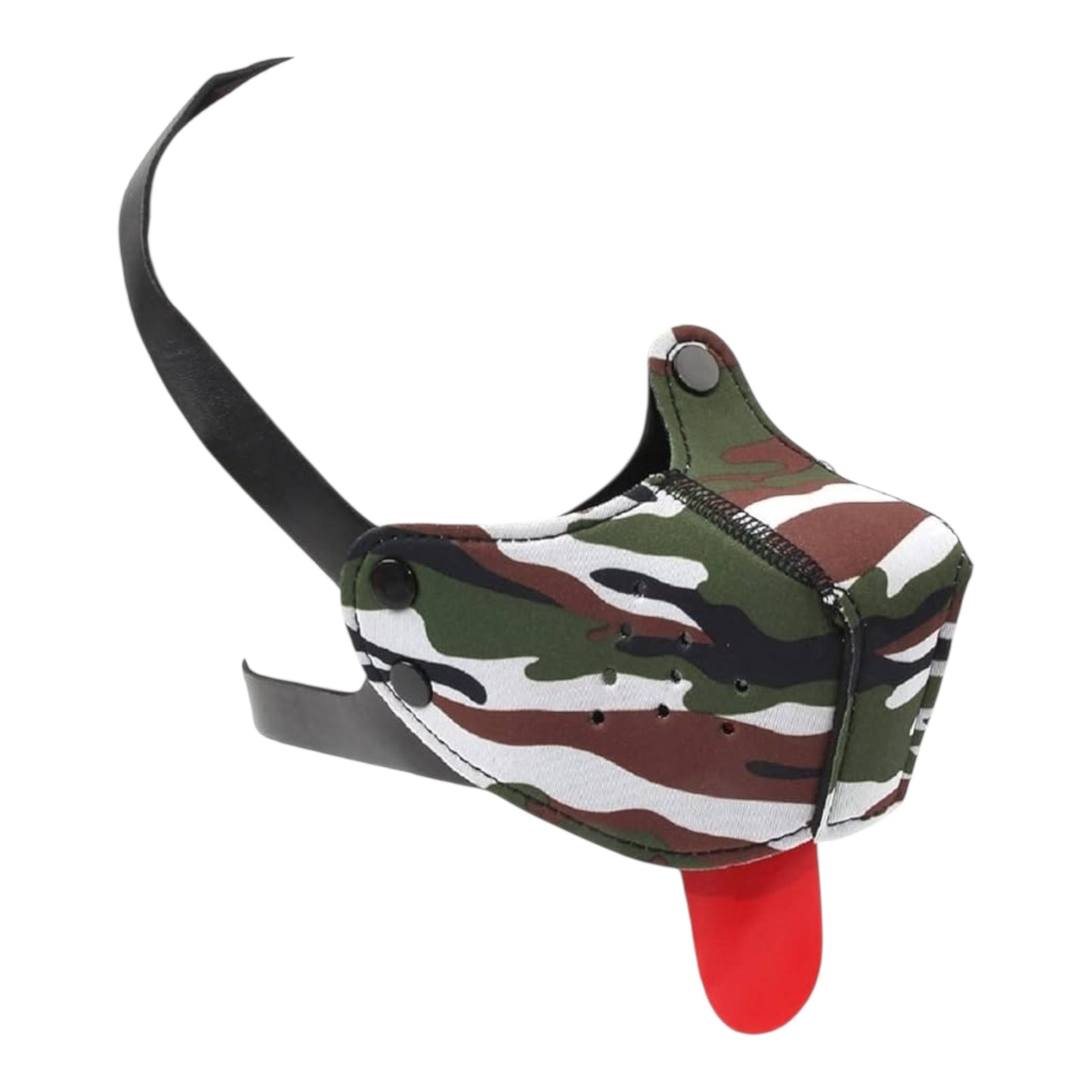 Kinky Pleasure – KPPP006 – Puppy Play Dog Mask – Smaller Size – Camo Green Edition