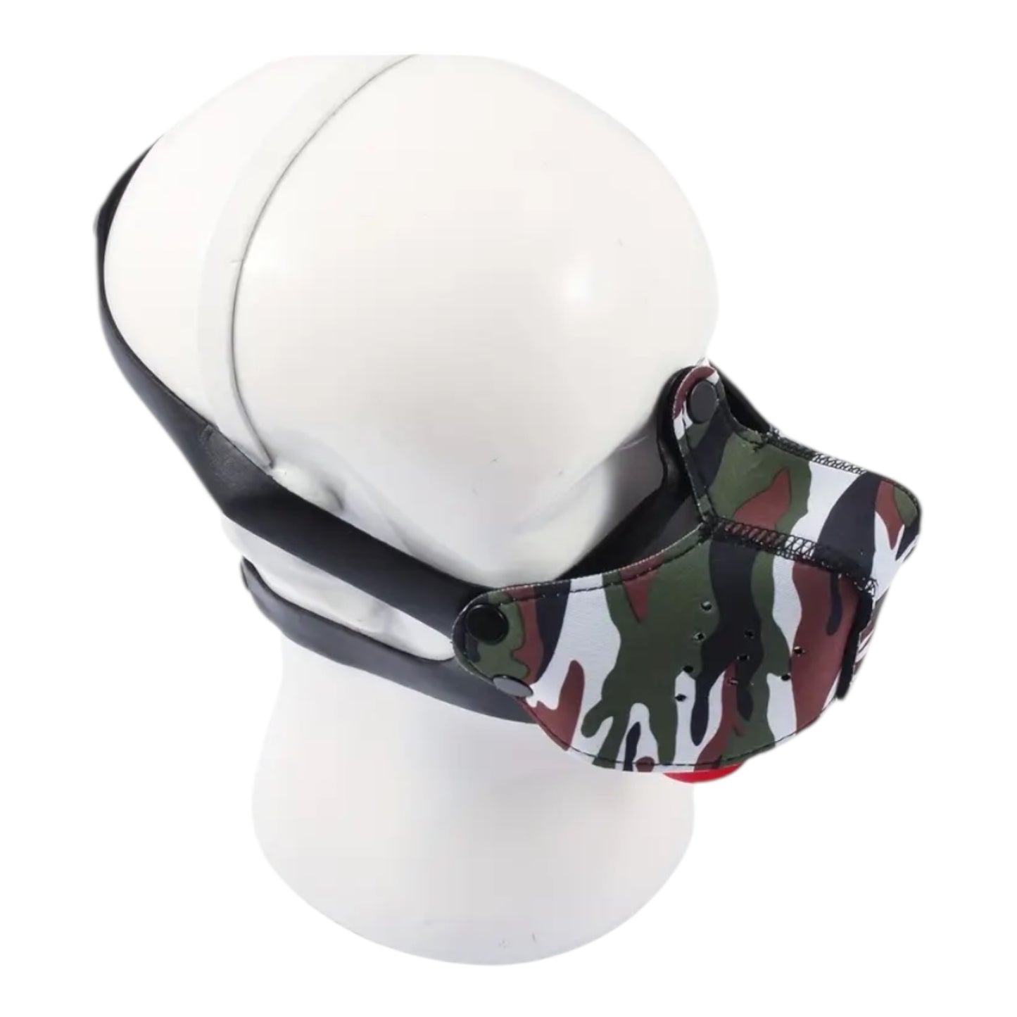 Kinky Pleasure – KPPP006 – Puppy Play Dog Mask – Smaller Size – Camo Green Edition