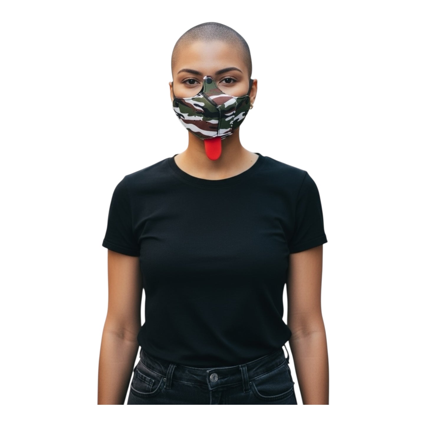 Kinky Pleasure – KPPP006 – Puppy Play Dog Mask – Smaller Size – Camo Green Edition