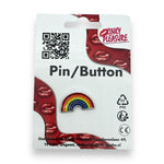 Kinky Pleasure - KPB053 - Badge / Pin - Rainbow - Model 04 - Gold