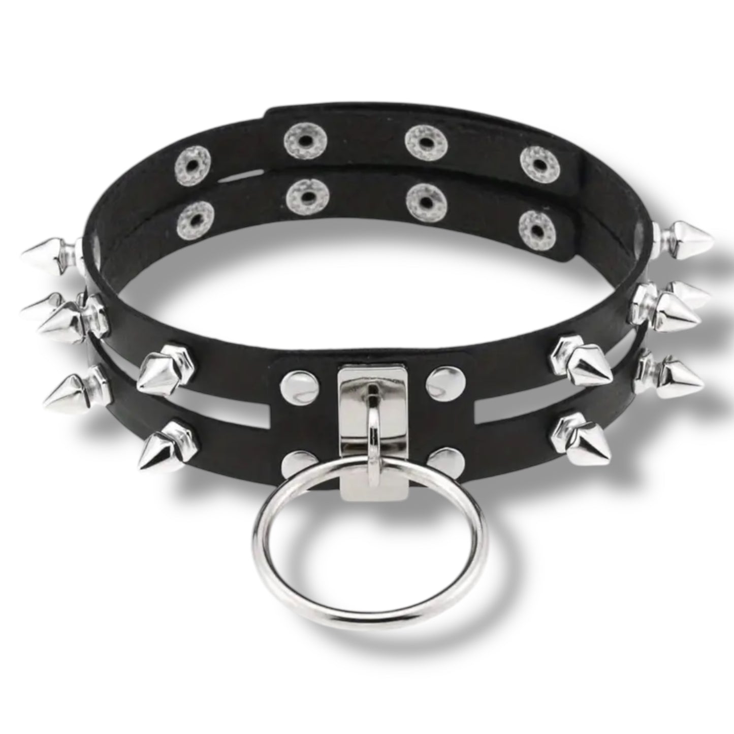 Kinky Pleasure - T175 - Choker Extreme With Spikes 2 Colours