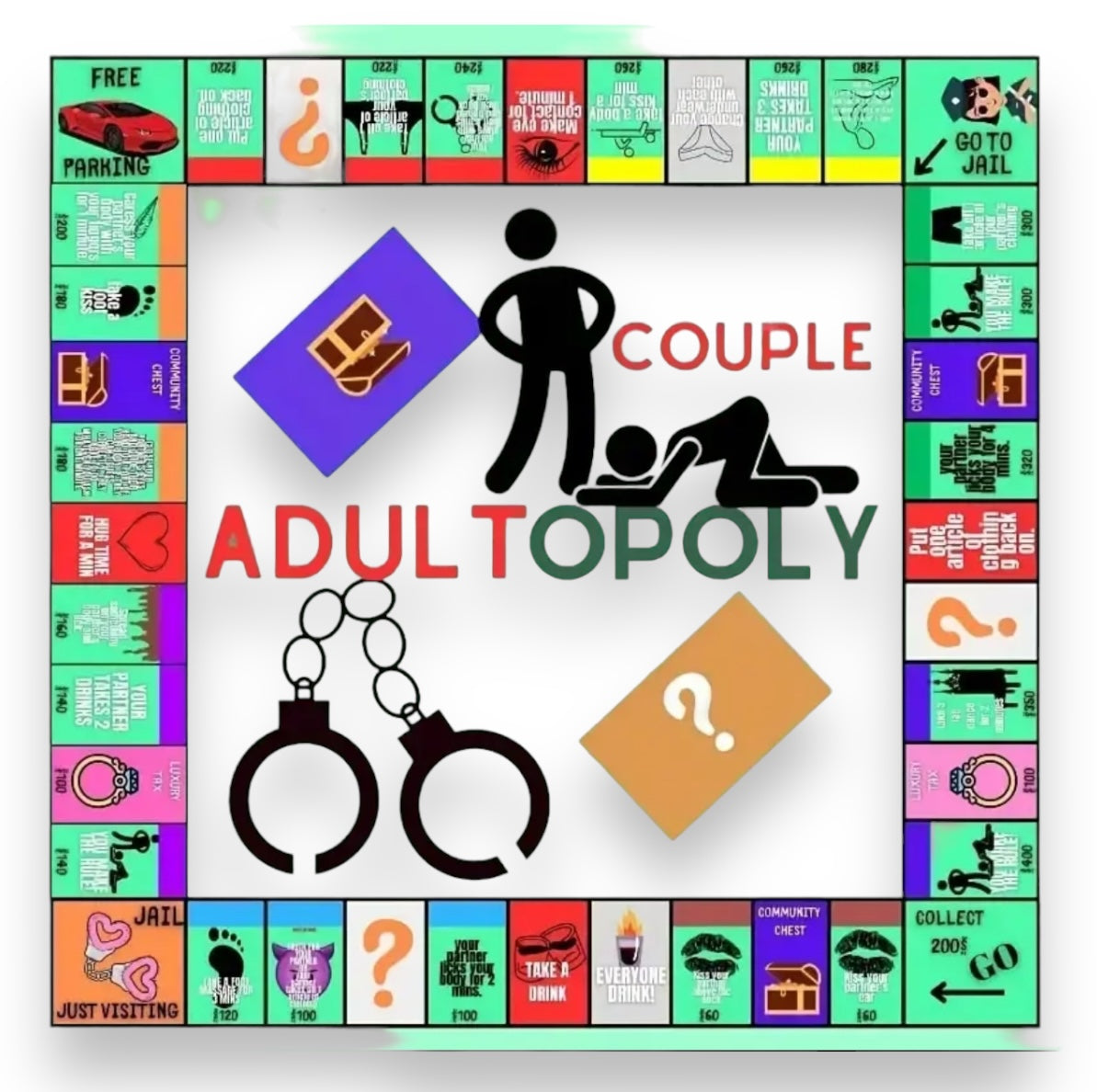 Kinky Pleasure - T110 - Adultopoly 18+ - Couple Games