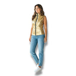 Glossy Gold Kinky Bodywarmer Wth Zipper