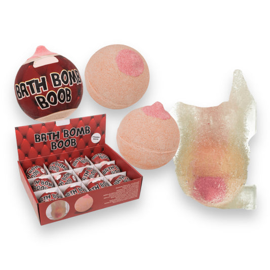 Kinky Pleasure - OB102 - Boob Bath Bomb - Strawberry Flavour