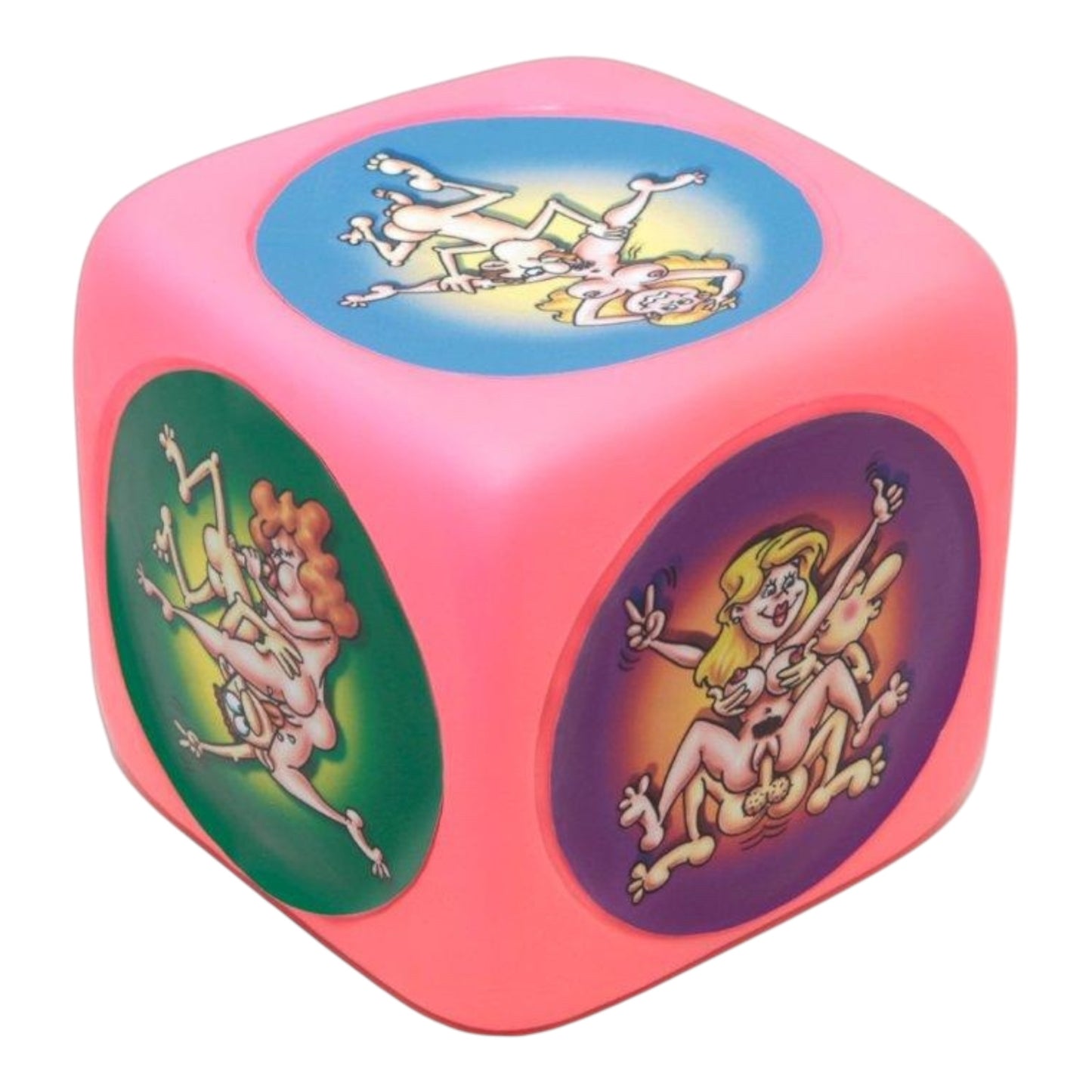 Kinky Pleasure - DS008 - Giant Cartoon Sex Dice - Multicolor - 15 cm