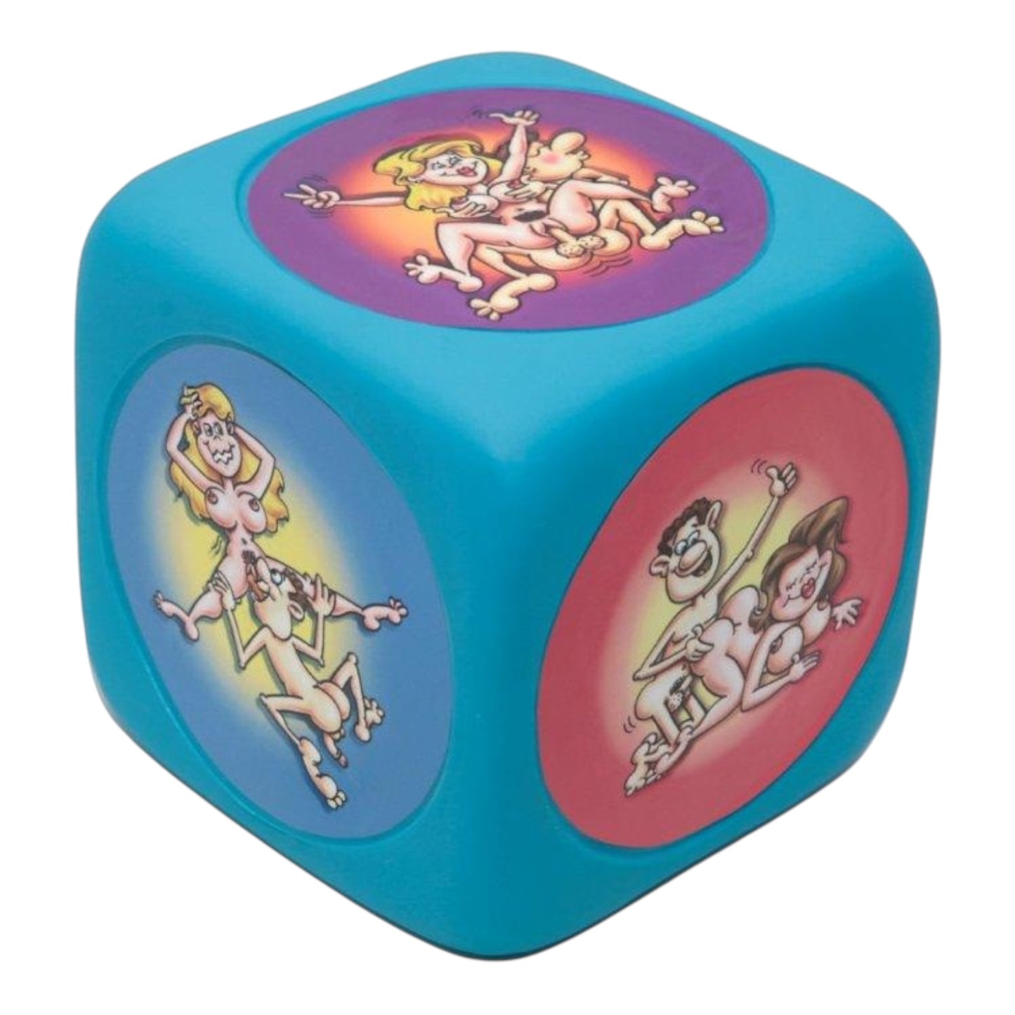 Kinky Pleasure - DS008 - Giant Cartoon Sex Dice - Multicolor - 15 cm