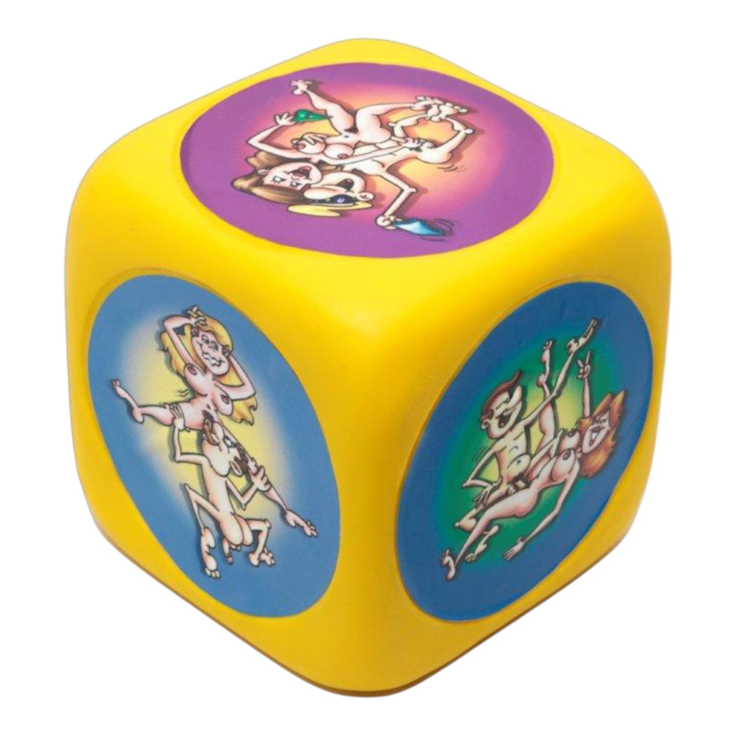 Kinky Pleasure - DS008 - Giant Cartoon Sex Dice - Multicolor - 15 cm