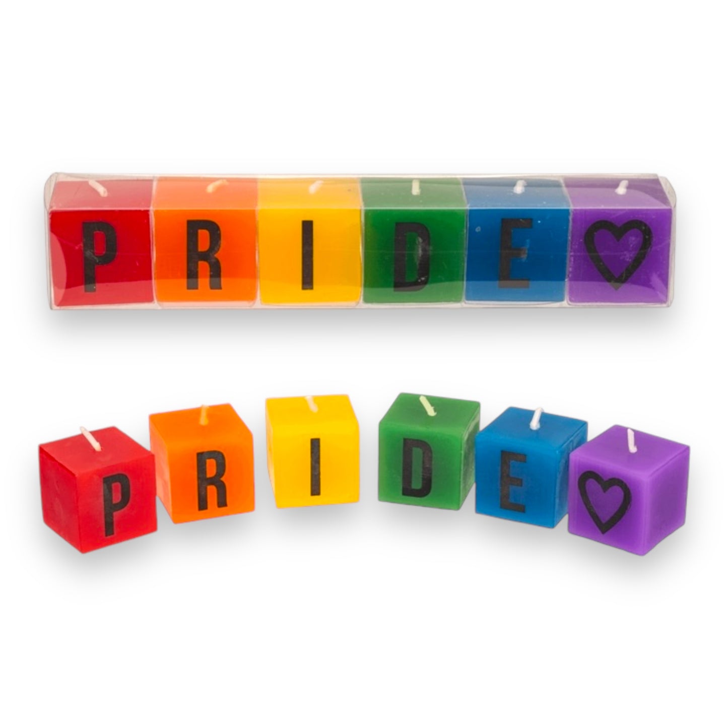 Kinky Pleasure - B118 - Pride Candles Cubes - 6 Pieces