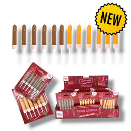 Kinky Pleasure - OB137 - Penis Candles 6 Pieces 2 Colours