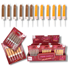 Kinky Pleasure - OB137 - Penis Candles 6 Pieces 2 Colours