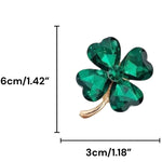 Kinky Pleasure - KPB070 - Badge / Pin - Shamrock Lucky Flower Green Large