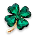 Kinky Pleasure - KPB070 - Badge / Pin - Shamrock Lucky Flower Green Large