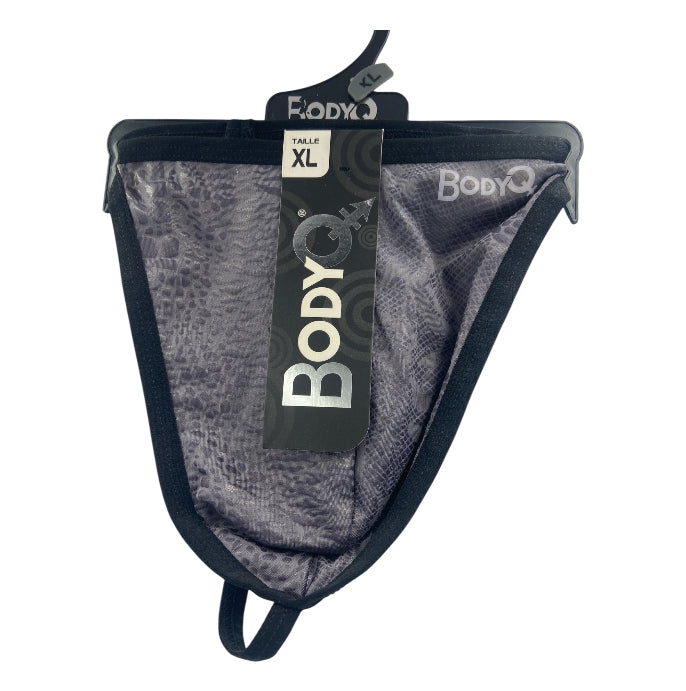 BodyQ Male Lingerie – Thong Grey Size S, M, L, XL